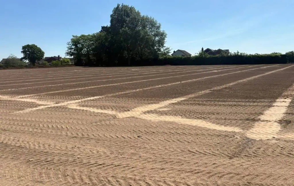 Soft landscaping and sports pitch at Belvidere School, Shrewsbury