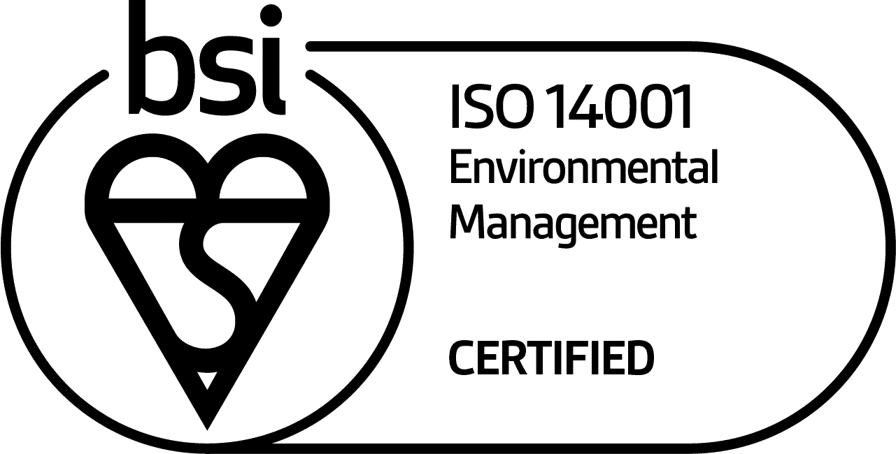 BSI ISO 14001 certified logo