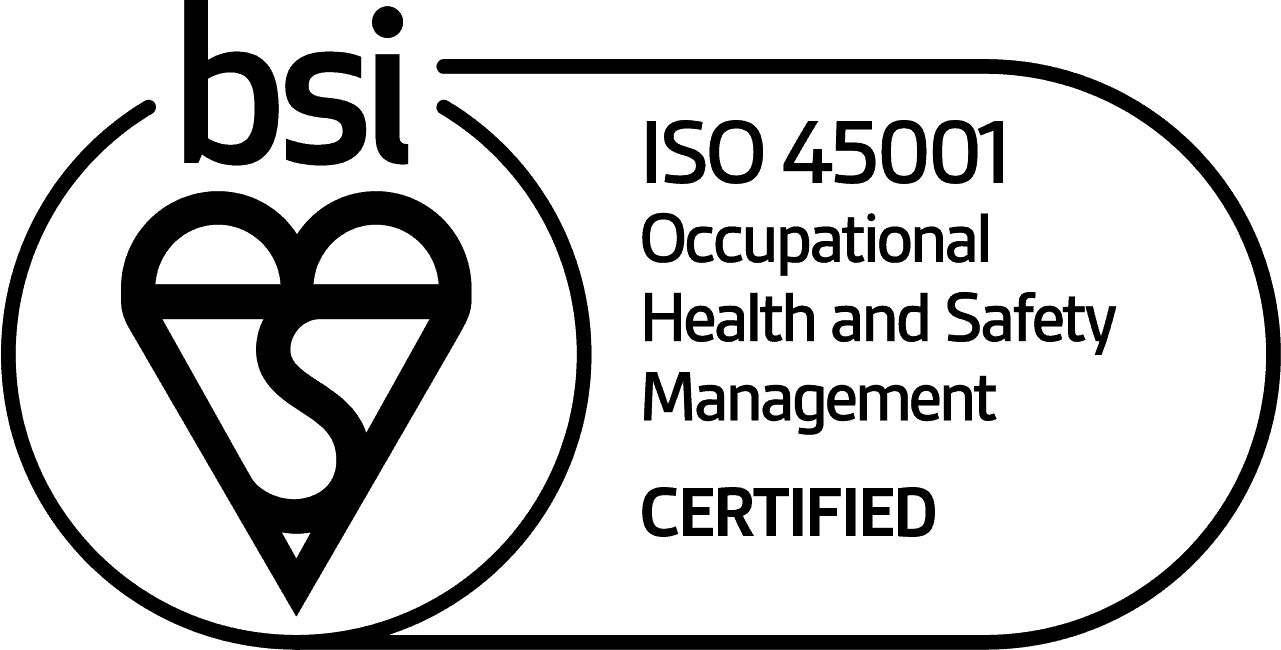 BSI ISO 45001 certified logo