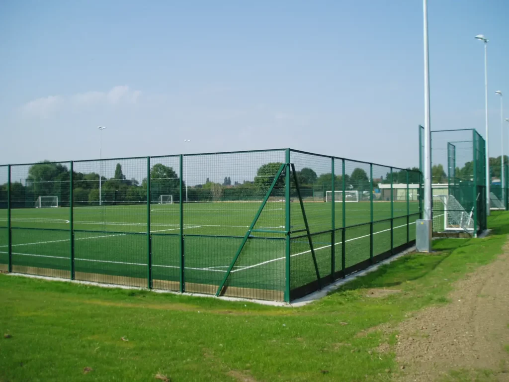 Sports perimeter fencing by Lowther Forestry